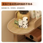 Wooden Corner Storage Bedside Table Simple Modern Multi-Layer Side Table Nightstand Cabinet Standing Bookcases Home Living Room 6