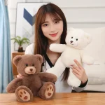 25/35CM Kawaii Teddy Bear Plush Pillow Toys Lovely Bow-Knot Bears Toys Stuffed Soft Animal Dolls Xmas Valentine Gift 6