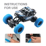 Remote control car with colorful flashing lights, rubber wheels, off-road toy car suitable for children's gifts 6