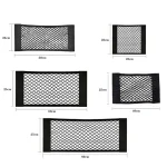 Car Seat Back Organizer Trunk Net Mesh Pocket Elastic String Net Magic Sticker Universal Portable Storage Bag Car Accessories 5