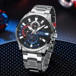 Gurren 8415 Men's Minimalist Six-hand Quartz Watch, Water-resistant Calendar Business Wristwatch 2
