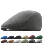 Men's Flat Hat Ivy Gatsby Newsboy Winter Spring Autumn Driving Cabbie Hunting Cap