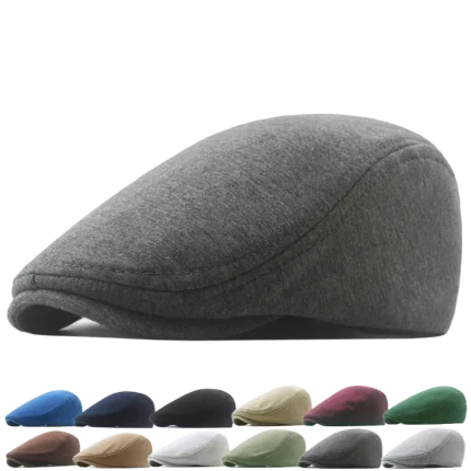 Men's Flat Hat Ivy Gatsby Newsboy Winter Spring Autumn Driving Cabbie Hunting Cap
