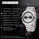 PAGANI DESIGN 2025 New Panda Dial Men Watches Luxury Quartz Watch For Men Japan VK63 Sport Chronograph Sapphire glass Wristwatch 6