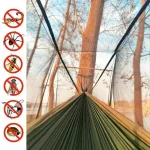Lightweight Portable Camping Hammock and Tent Awning Rain Fly Tarp Waterproof Mosquito Net Hammock Canopy 210T Nylon Hammocks 3
