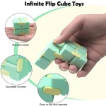 Magic Puzzle Cube Anti Stress Relief Toys for Adults Infinite Flip Funny Cube Sensory Toys for Children Special Needs Xmas Gifts 2
