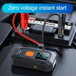 LEIBOO Car Jump Starter Air Pump Power Bank Lighting Portable Air Compressor 4 In 1 Cars Battery Starters Auto Tyre Inflator 2