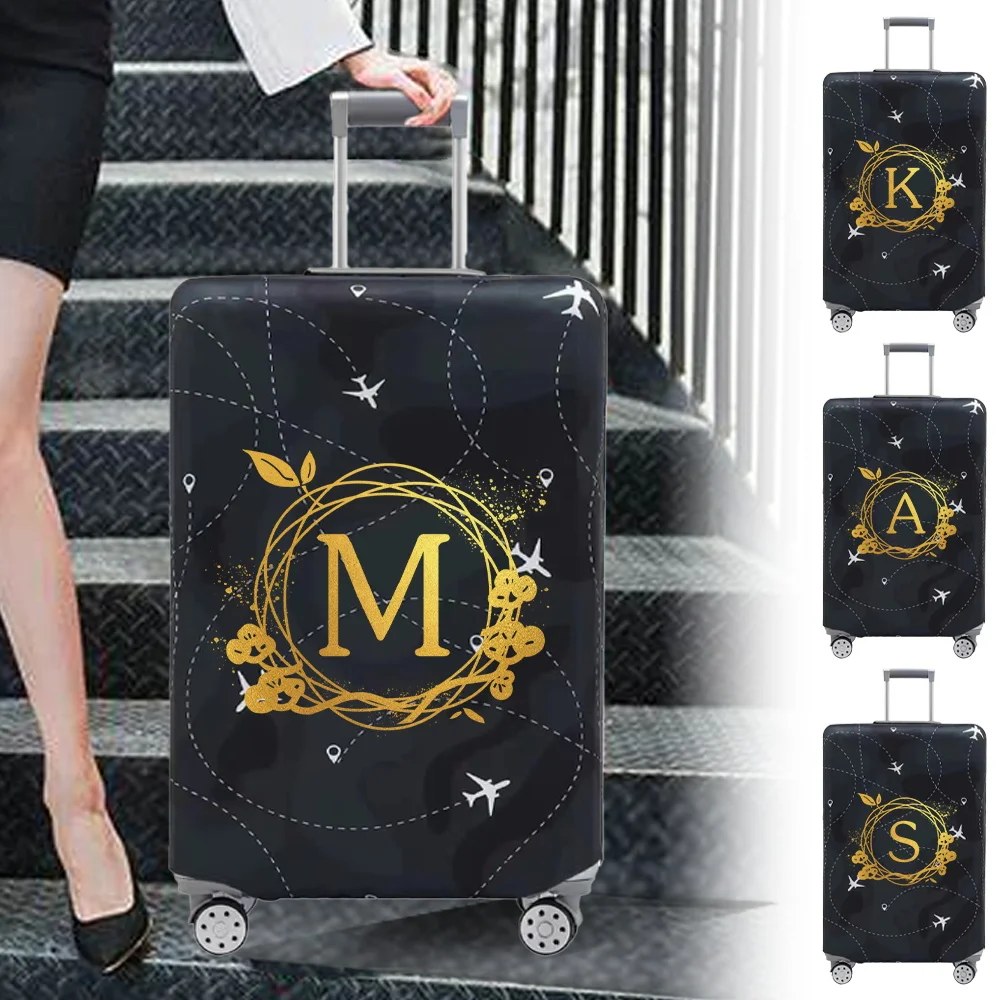Luggage Cover Thick Elastic Luggage Protective Covers Print Wreath Series for 18-32 Inch Suitcase Covers Travel Accessories Luggage Cover Thick Elastic Luggage Protective Covers Print Wreath Series for 18-32 Inch Suitcase Covers Travel Accessories