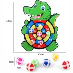 Educational Games Dart Board Baby Toy Stickey Ball Dart Indoor Sports Child Montessori Games for Children 3 to 7 Years 5