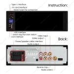 2026 NEW 1DIN MP3 MP5 Car Radio Stereo 6.86 inch HD Touch Screen Carplay Android Auto Multimedia Player BT FM Receiver Head Unit 6