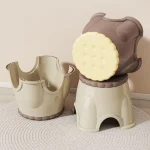 Biscuit Small Stool Household Low Stool Dormitory Plastic Thickened Sturdy Children Baby Stepping Stool 2