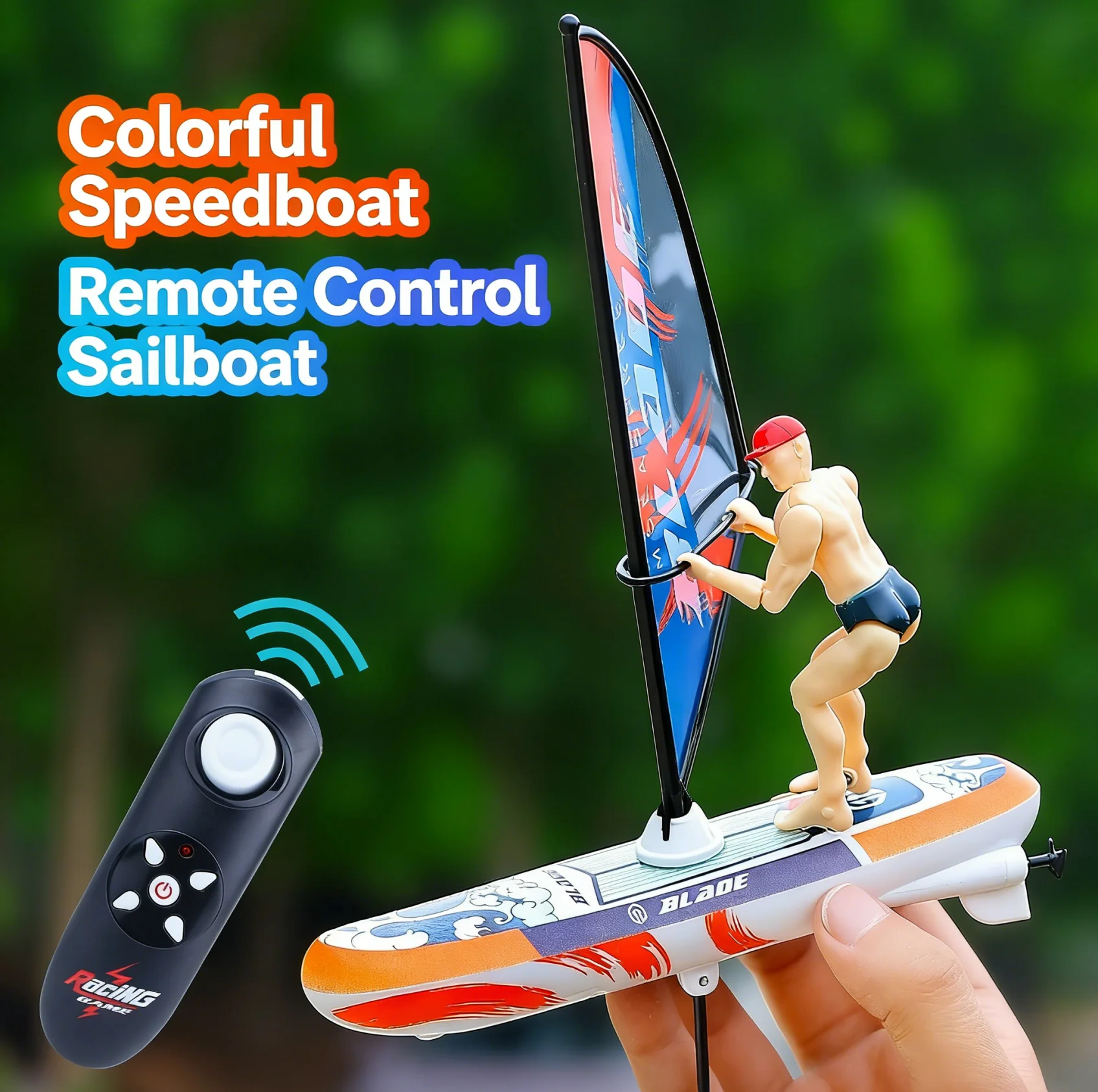 Remote Control Speedboat 2.4G RC Sailing Boat Dazzling Swing Kayak Paddle Racing Boat Competitive Steering Model Birthday Gift Remote Control Speedboat 2.4G RC Sailing Boat Dazzling Swing Kayak Paddle Racing Boat Competitive Steering Model Birthday Gift