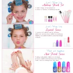 Kids Washable Makeup Girl Toys - Kids Makeup Kit for Girl, Real Make Up Set, Little Girls Makeup Kit for Toddler Kid Children Pr 4