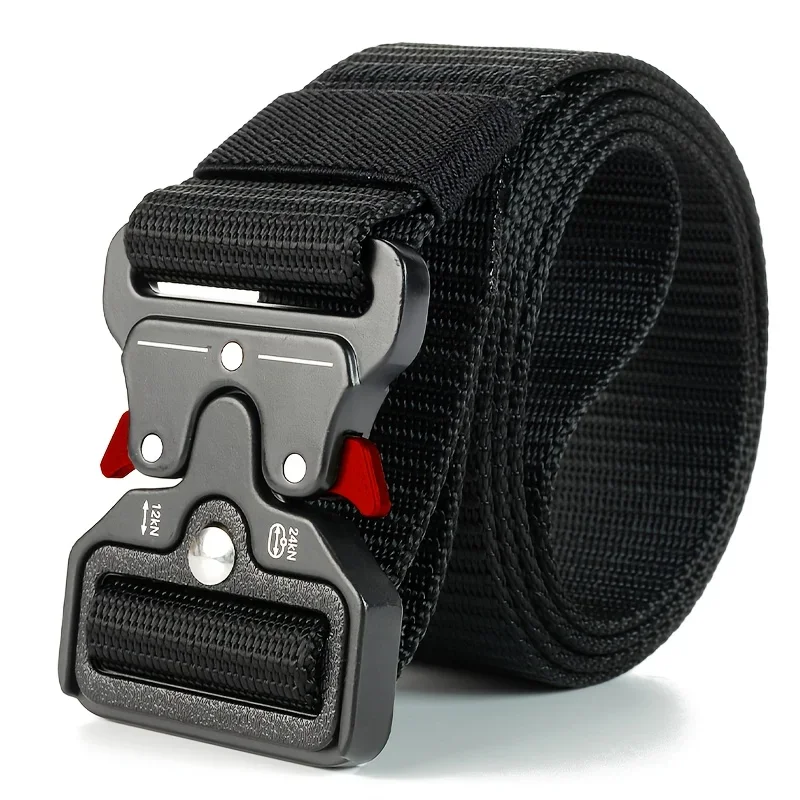 Men's Tactical Belt Heavy-Duty Nylon Belt With Quick-Release Buckle | Adjustable Work Belt For Outdoor Training Men's Tactical Belt Heavy-Duty Nylon Belt With Quick-Release Buckle | Adjustable Work Belt For Outdoor Training