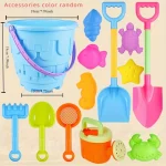 Children's Beach Toy Set Baby Playing In Water And Sand Large Sand Shovel Beach Bucket Sand Digging Tool Sand Toy Random Color 6