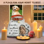 Memorial Stone for Dogs, Sympathy Gift Outdoor Grave Marker Garden Statue Pet Tombstone Comfort 5