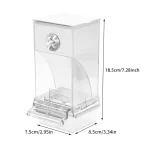No Mess Automatic Bird Feeder Transparent Food Container Cage Parrot Feeder Accessories for Small Birds Parrot 6