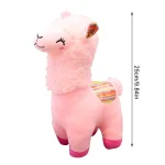 25cm Smile Alpaca Llama Plush Animals Toy Cute Stuffed Doll Household Throw Pillows Home Decoration Kids Toys Birthday Gifts 6