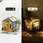 Robotime DIY Doll House with Furniture Children Adult  Green Miniature Dollhouse Wooden Kits Assemble Toy Xmas Brithday Gifts 6