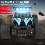 Remote Control Car RC Drift Racing 1:16 Vehicle Off Road Alloy 2.4G Radio High-Speed Trucks With LED Light Climbing Gift Kid Toy 2