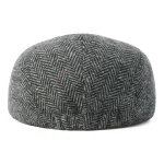 FEINION Men's Herringbone Flat Ivy Newsboy Hat Wool Blend Gatsby Cabbie Cap Winter Outdoor Hunting Cap 5