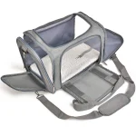 Dog Carrier Bag Soft Side Backpack Cat Pet Carriers Dog Travel Bags Airline Approved Transport For Small Dogs Cats Outgoing 2