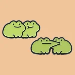 Cute Frogs Enamel Pin Cartoon Animals Pin Badge on Backpack Women's Brooch Lapel Pins Costume Accessories Fashion Jewelry Gifts 2