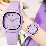 Fashion Square Women Quartz Watch Casual Silicone Band Ladies Wristwatch for Girls Clock Reloj Mujer
