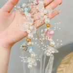 Princess Hair Accessory One Fairy Imitation Pearl Sweet Flower Wreath Headband for Ladies Party Wedding Birthday Headwear 5