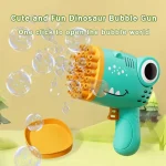 40 Hole Dinosaur Bubble Handheld Bubble Machine, Electric Bubble Gun, Outdoor Wedding Party Toy(without Bubble Water) 3