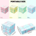 Magic Puzzle Cube Anti Stress Relief Toys for Adults Infinite Flip Funny Cube Sensory Toys for Children Special Needs Xmas Gifts 6