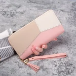 Fashion Zipper Wallets Womens Long Purses Handbags Coin Purse Cards Holder PU Leather Billfold Wallet 2