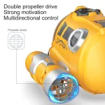 2.4GHz Remote Control Motorboat Waterproof Spray Swimming Pool Bathing RC Steamboat Toys For Boys And Girls Children's Gift 4