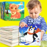 New 20 Piece Wooden 3d Puzzle Cartoon Animal Vehicle Jigsaw Puzzle Montessori Educational Toys For Kids 3-6 Years Old 2