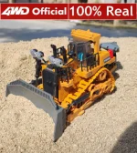 4WD Remote Control Excavator 4x4 Alloy Dump Truck Bulldozer Radio Model RC Car Construction Vehicle Toy Children Kids Gifts 5