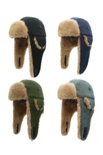 Connectyle Toddler Boys Kids Fleece Trapper Sherpa Lined Windproof Winter Russian Hat with Large Flaps Warm Ski Hat 6