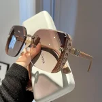 Fashion Oversized Square Sunglasses Women 2025 Luxury Brand Sun Glasses Vintage Sun Glasses Female Shades Outdoor Eyeglasses