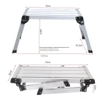 Trapezoid Chair Aluminium alloy Lightweight Step Stools Step Ladders Washing Cleaning Car Chair Bath Shower Foot Stool