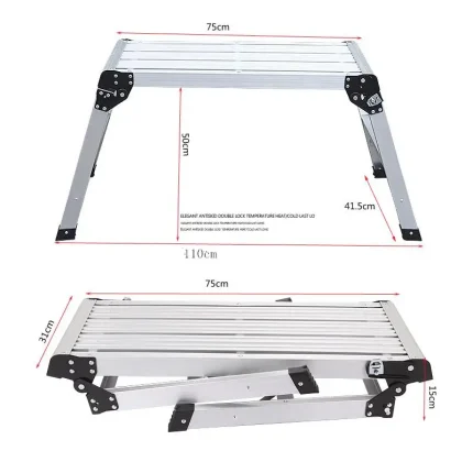 Trapezoid Chair Aluminium alloy Lightweight Step Stools Step Ladders Washing Cleaning Car Chair Bath Shower Foot Stool