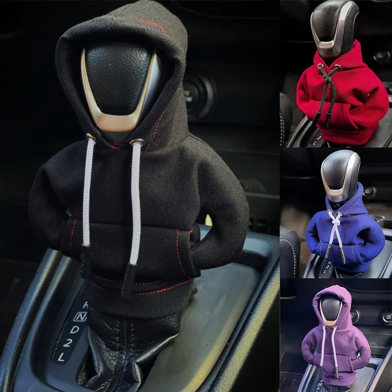 Gear Shift Mini Hoodie Cover Shift Cover Gear Handle Decoration Fits Manual Automatic Universal Car Shift Lever Interior Decor Gear Shift Mini Hoodie Cover Shift Cover Gear Handle Decoration Fits Manual Automatic Universal Car Shift Lever Interior Decor