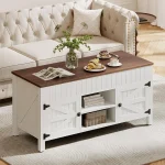 Lift Top Coffee Table with Storage - White Coffee Tables for Living Room 4
