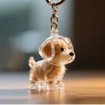 Dog Hair Storage Cute Pendant Keychain Bag Pendant Couple Car Key Chains Jewelry Souvenir Collection Gift Decoration Accessories 5