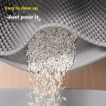 Extra Large Cat Litter Mat Heavy Duty Waterproof 2 Layer Non Slip Washable Pet Floor Protector Litter Box Sand Stopper 4