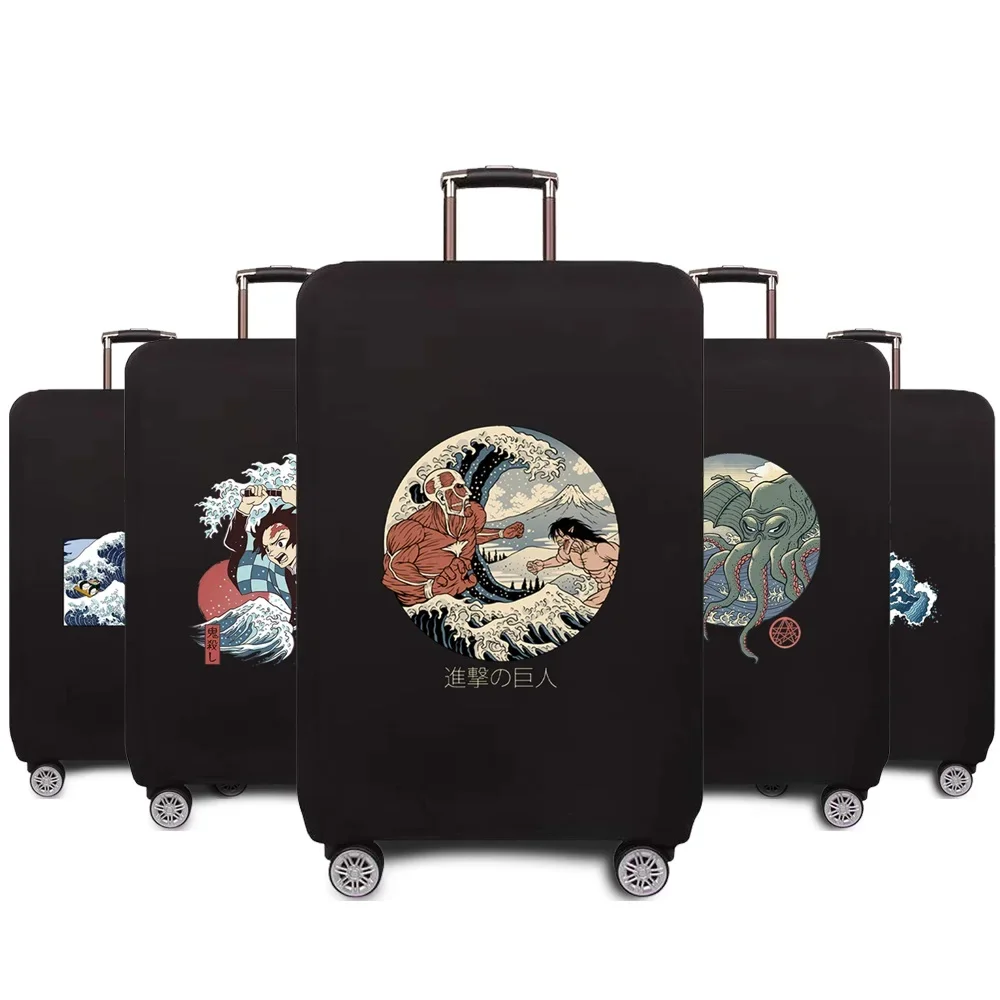 Luggage protective cover Travel Accessories Luggage Case Cover 18-32 Inch Wave Pattern Series Trolley Case Elastic Cover Luggage protective cover Travel Accessories Luggage Case Cover 18-32 Inch Wave Pattern Series Trolley Case Elastic Cover