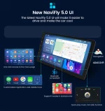NaviFly 9 10 inch 1280*720 Car Multimedia Video Player Universal Stereo Radio GPS For Volkswagen Nissan Hyundai Kia Toyota 2
