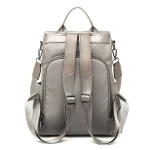 Anti-theft backpack women's bag 2024 new Korean version trendy fashion bag nylon canvas oxford cloth backpack 4