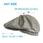 Washed Cotton Newsboy Cap Peaky Octagonal Hat Vintage Casual Cap Solid Berets Visor Gatsby Flat Ivy Hat 2