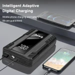 1000A Jump Starter Power Bank Battery Portable Charger 12V Wireless Charging LCD Screen PowerBank12V Car Starting Device Booster 3