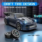 1: 64 Desktop Drift Car Four-Wheel Drive Full Proportion Mini Racing Toy With Rechargeable Battery, Children's Holiday Gift 2