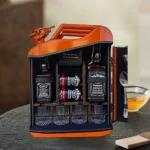 Oil Drum Wine Cabinets Modern Iron Wine Cabinet Organizer Storage Vinos Display Stand Cabinets Holder Shelf Home Bar Furniture